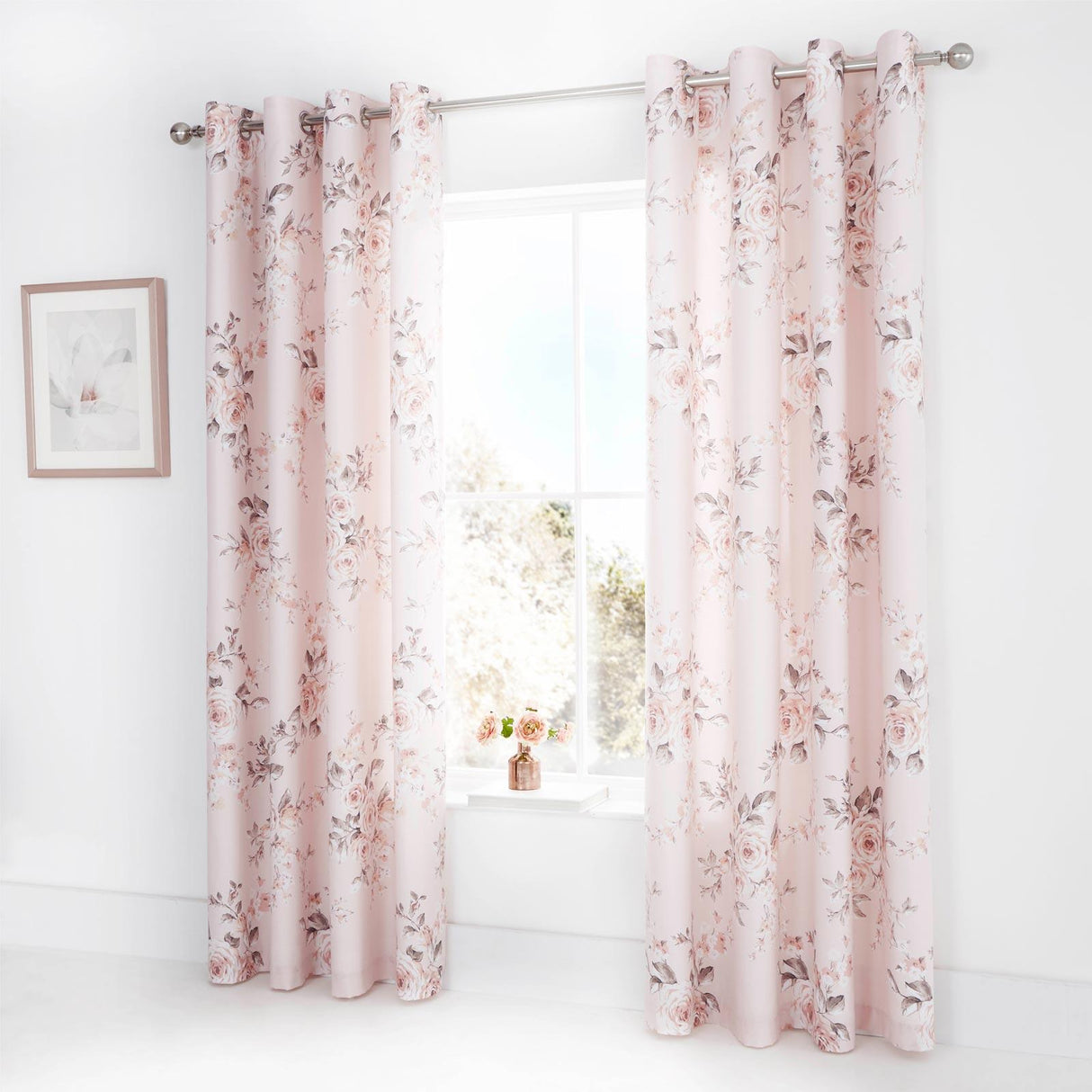 Canterbury Floral Eyelet Curtains by Catherine Lansfield
