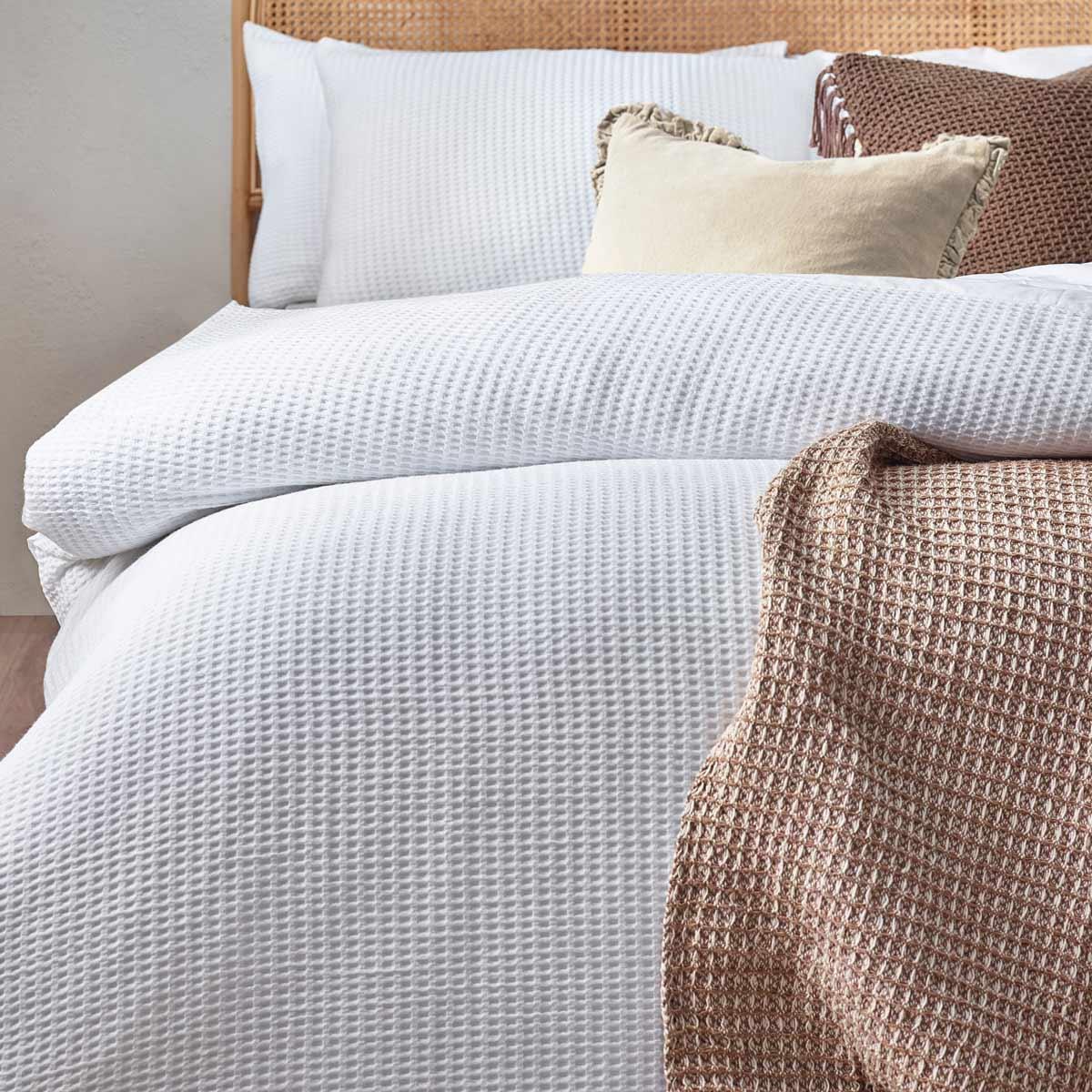 Chunky Waffle Duvet Cover Set by Yard