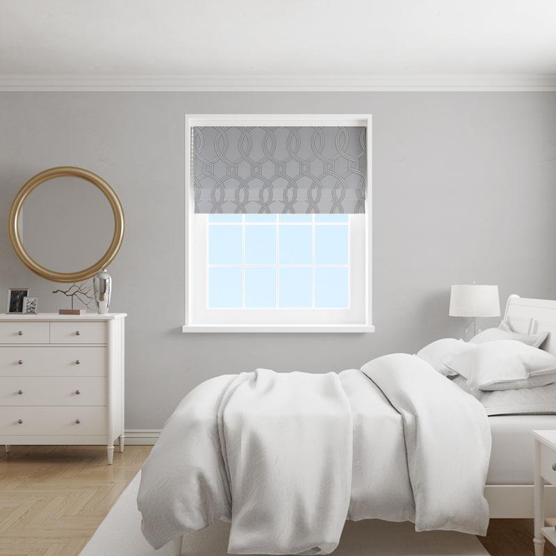 Aria Zinc Made To Measure Roman Blind by Style Furnishings