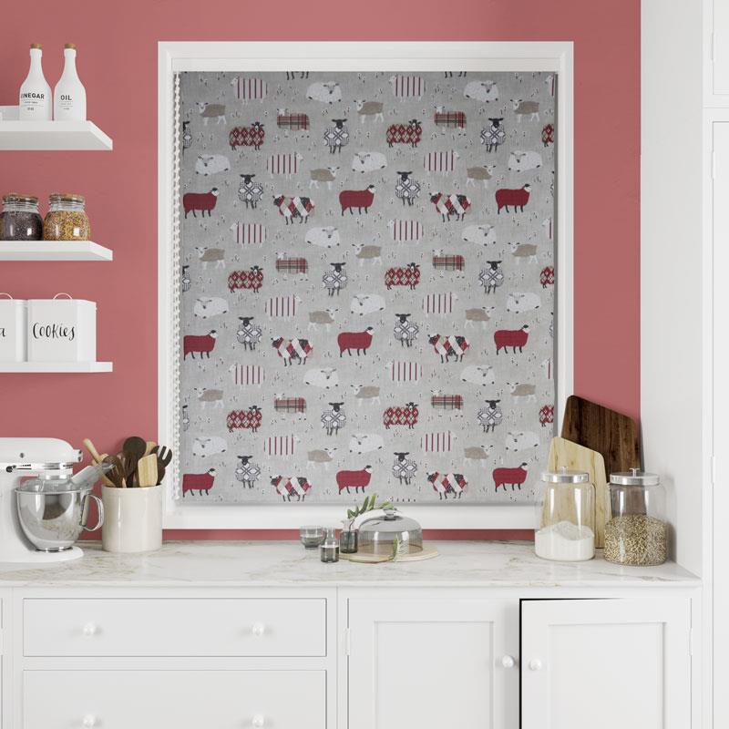 Baa Baa Peony Made To Measure Roman Blind by Style Furnishings