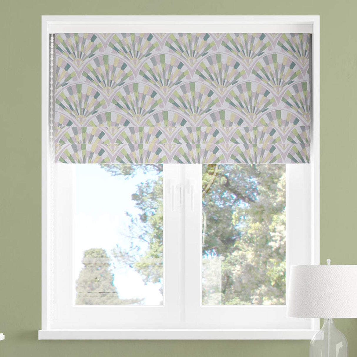 Monza Blush Made To Measure Roman Blind by Style Furnishings