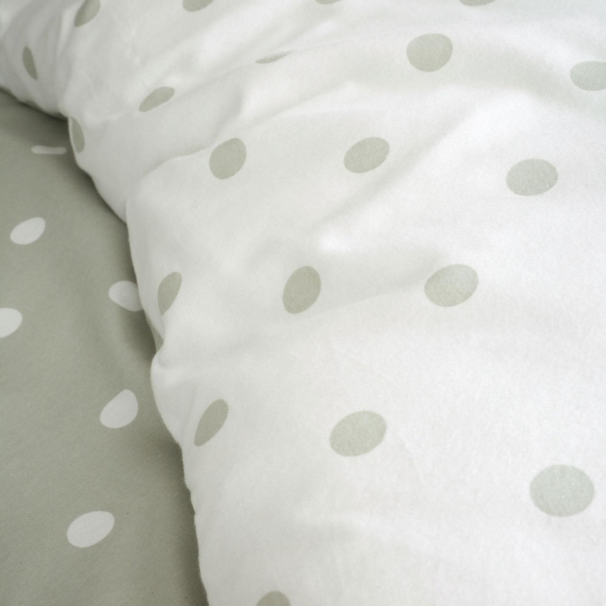 Brushed Polka Dot Duvet Cover Set by Catherine Lansfield