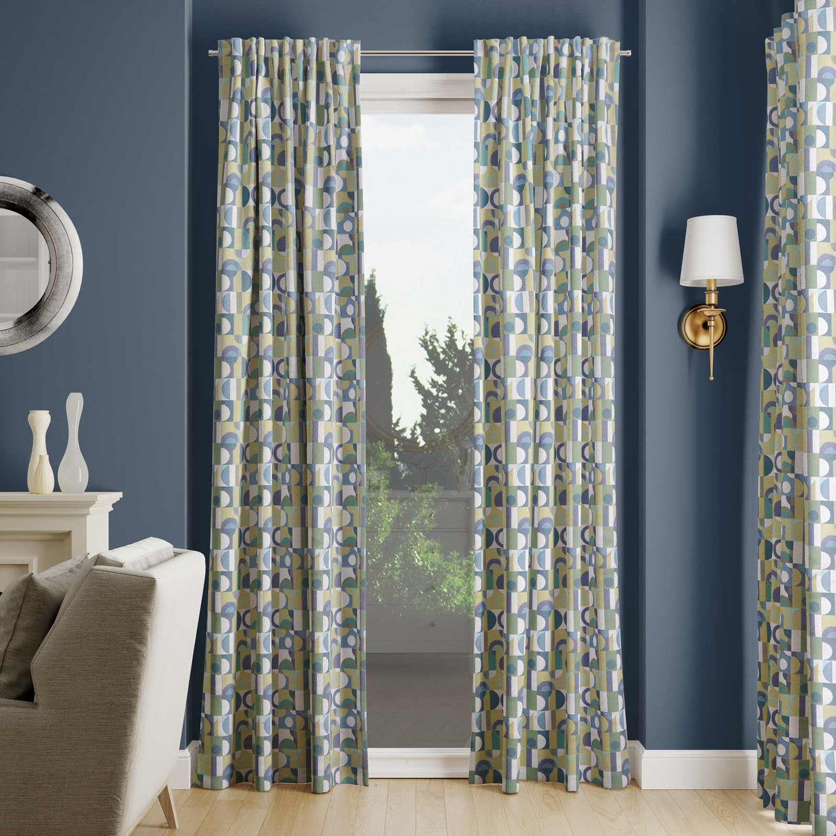 Napoli Bottle Made To Measure Curtains by Style Furnishings