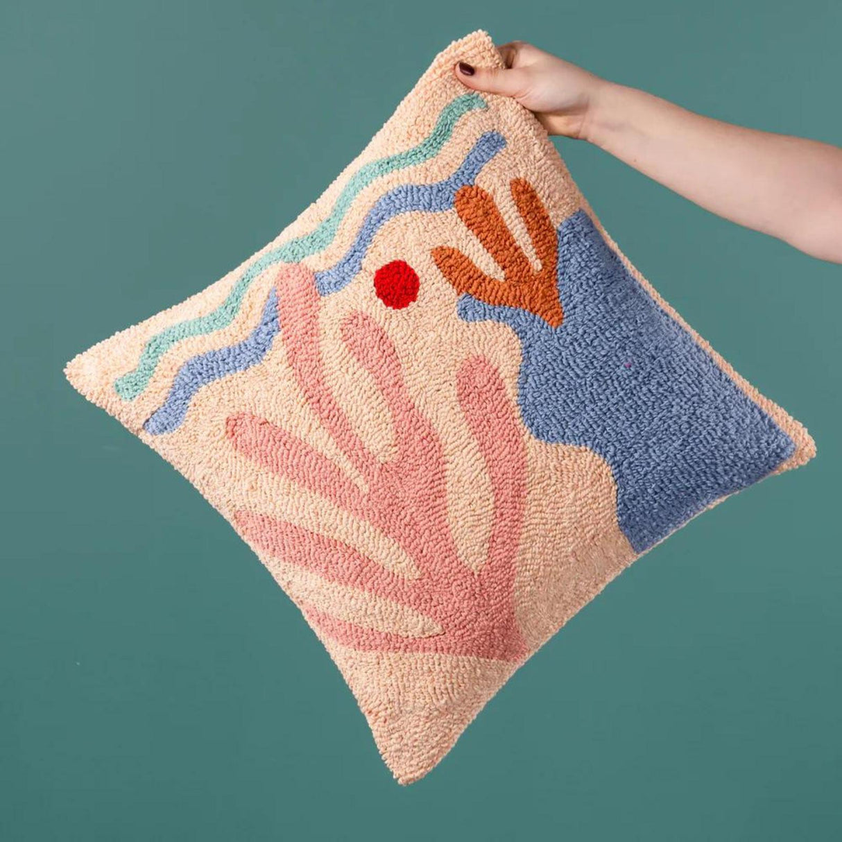 Corals Knitted Cushion Cover 18" x 18" (45cm x 45cm) by furn.