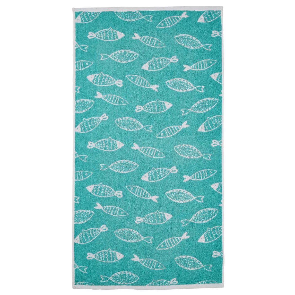 Fusion Fish Jacquard 100% Cotton Bathroom Towel 2