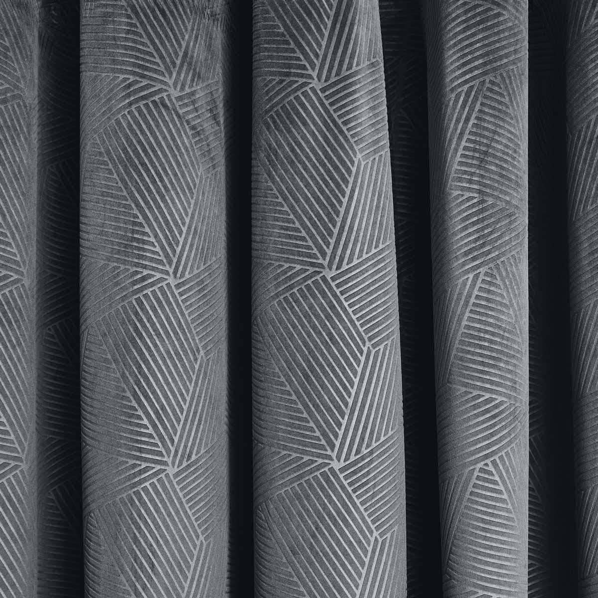 Thermal Embossed Velvet Blackout Eyelet Curtains by Emma Barclay