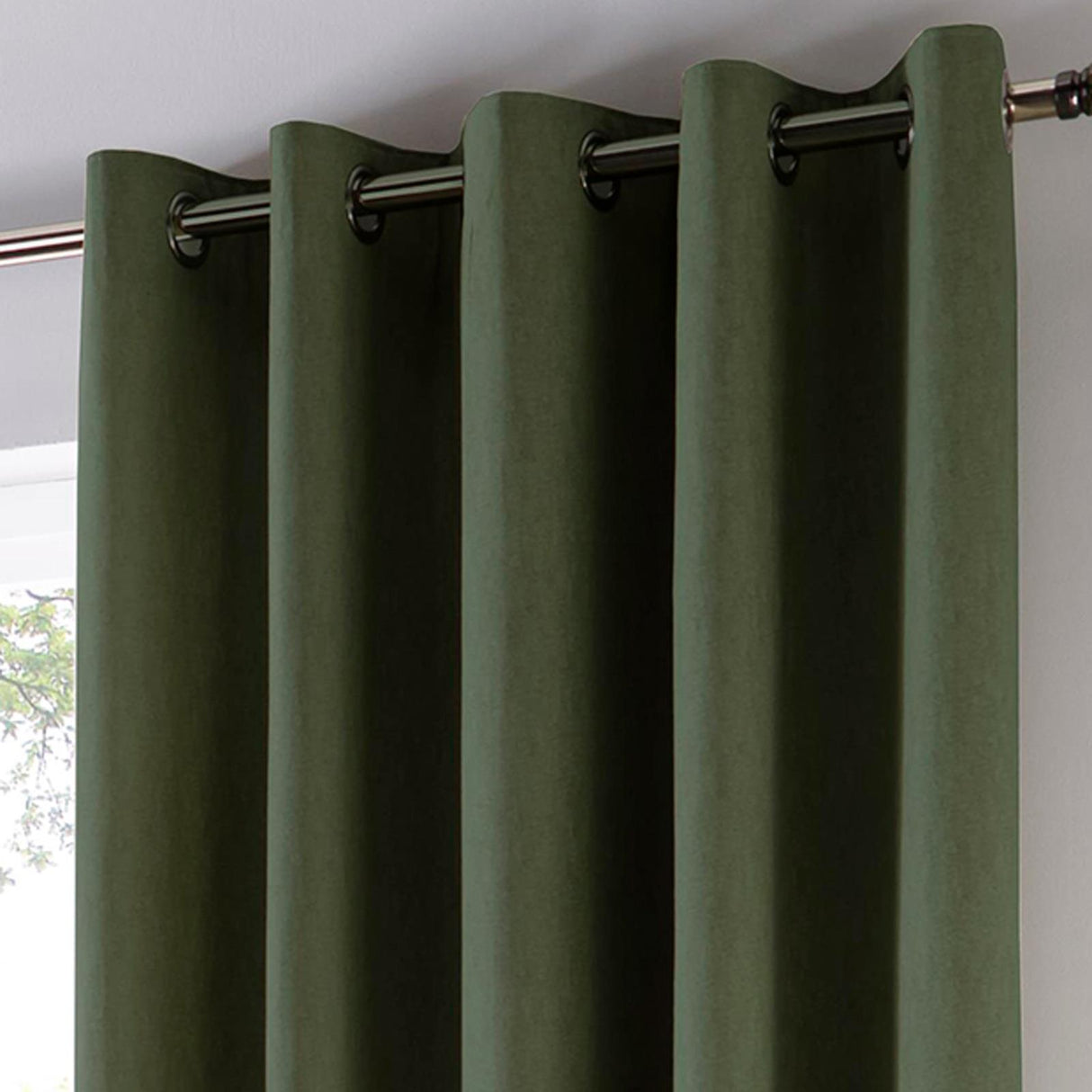 Sorbonne Cotton Lined Eyelet Curtains by Fusion