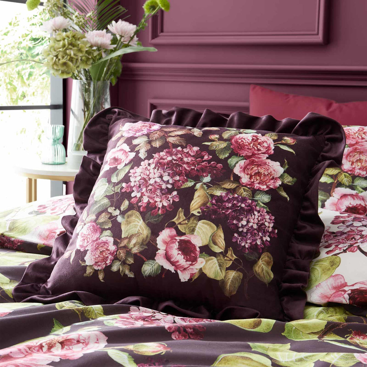 RHS Pia Floral Filled Cushion
