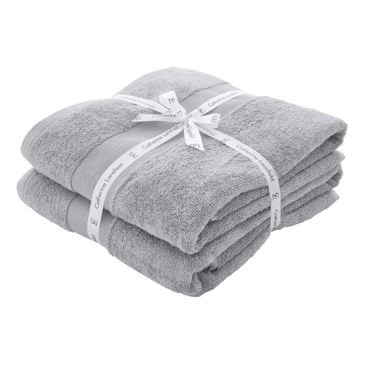 Anti-Bacterial 2 Piece Bath Sheet 500gsm Towel Bale by Catherine Lansfield