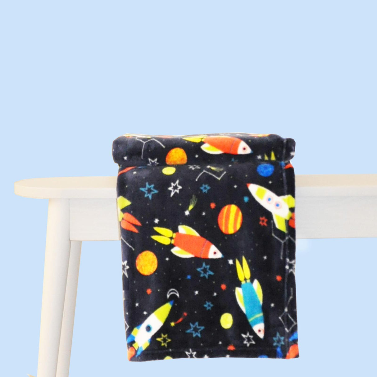 Bedlam Supersonic Soft Fleece Kids Throw Blue