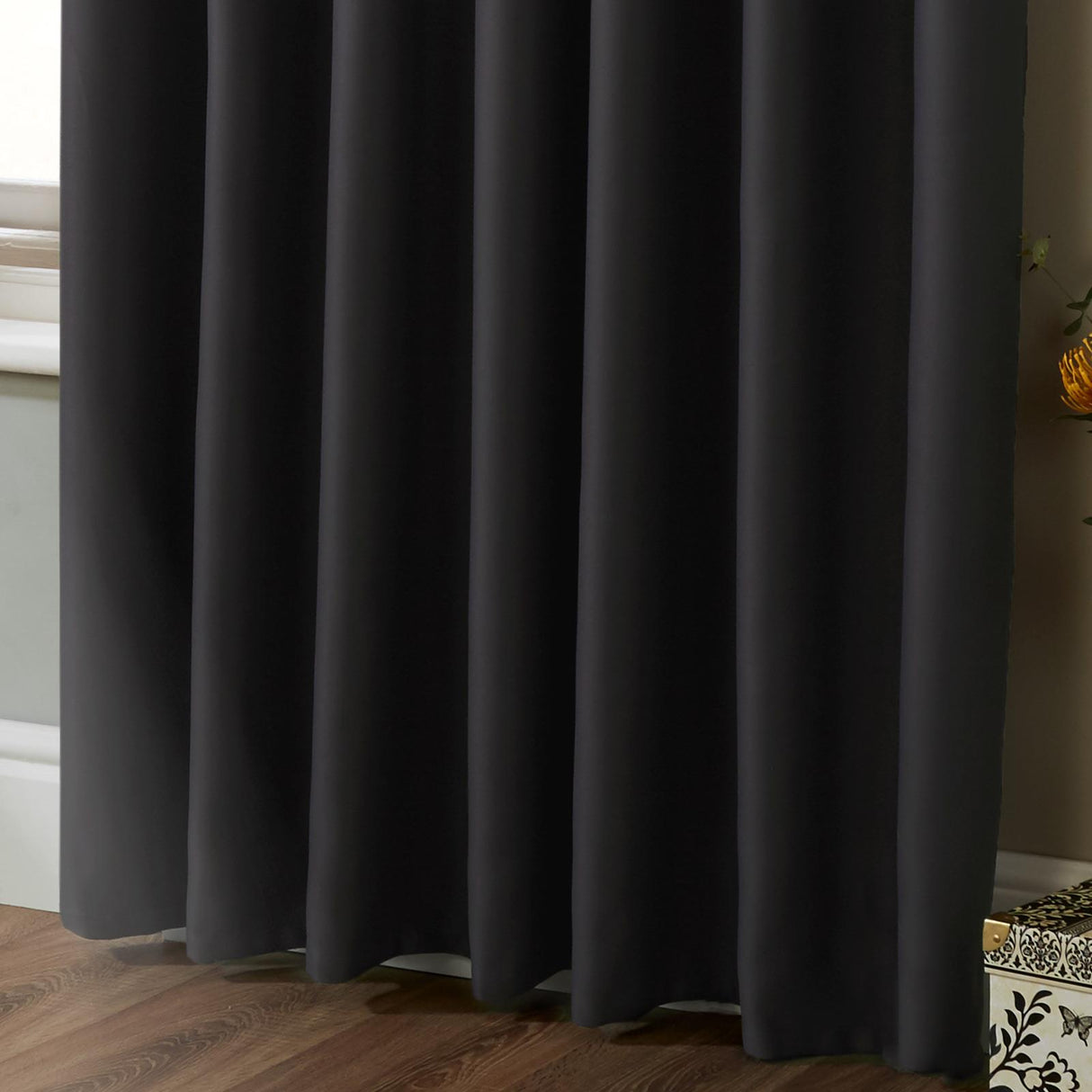 100% Blackout Eyelet Curtains by Alan Symonds