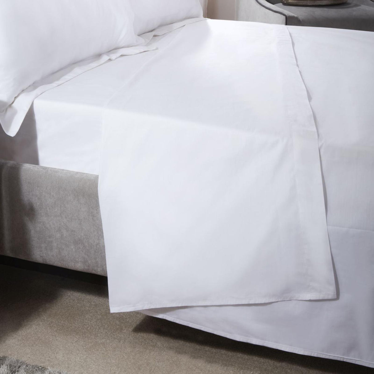 400 Thread Count Cotton Flat Sheet by Emma Barclay