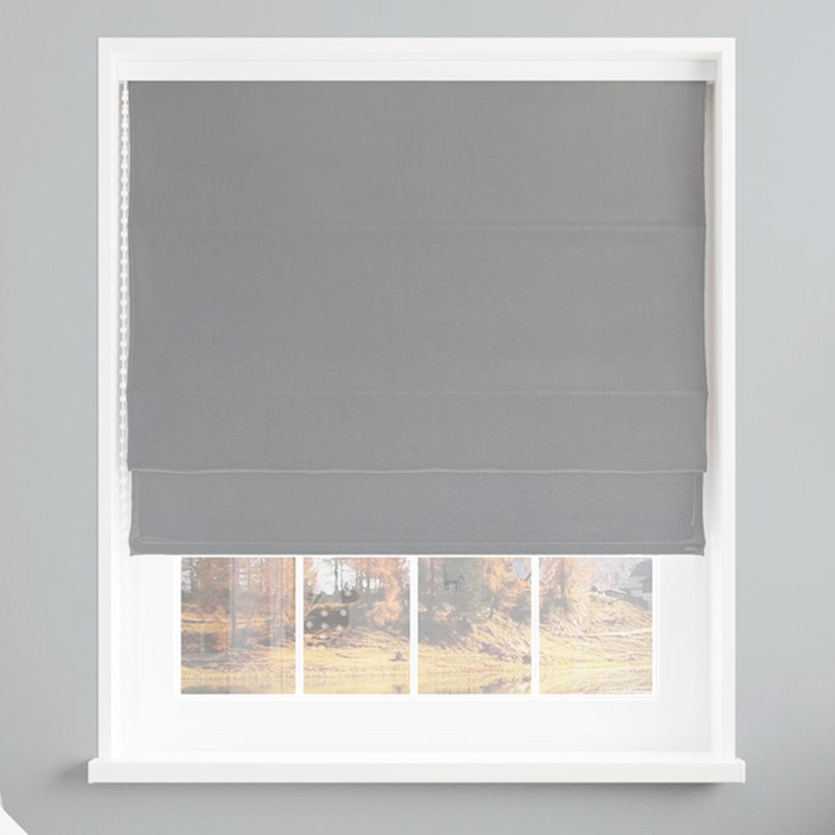 Panama Grey Made To Measure Roman Blind by Style Furnishings