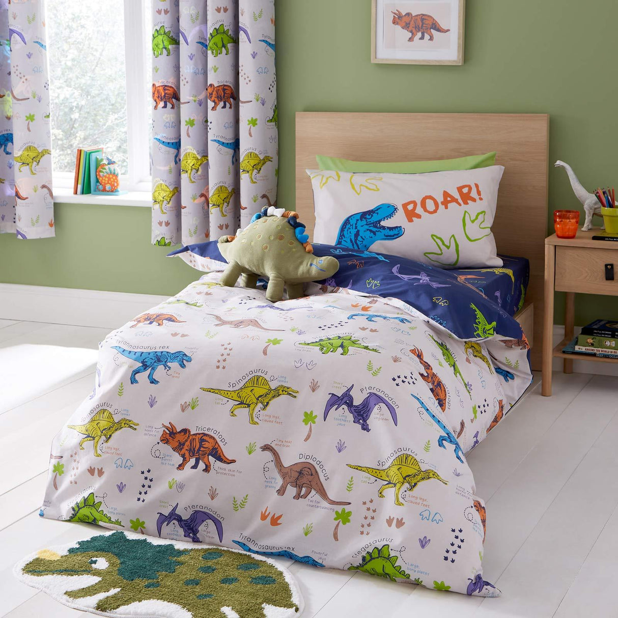 Prehistoric Dinosaurs Duvet Cover Set by Catherine Lansfield