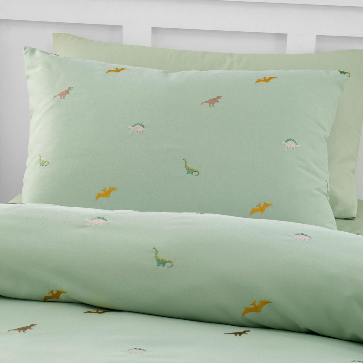 Embroidered Dinosaur Duvet Cover Set by Catherine Lansfield
