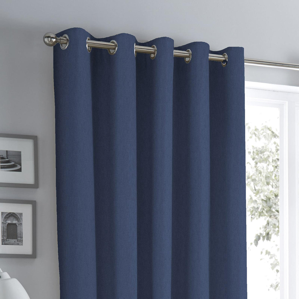 Sorbonne Cotton Lined Eyelet Curtains by Fusion