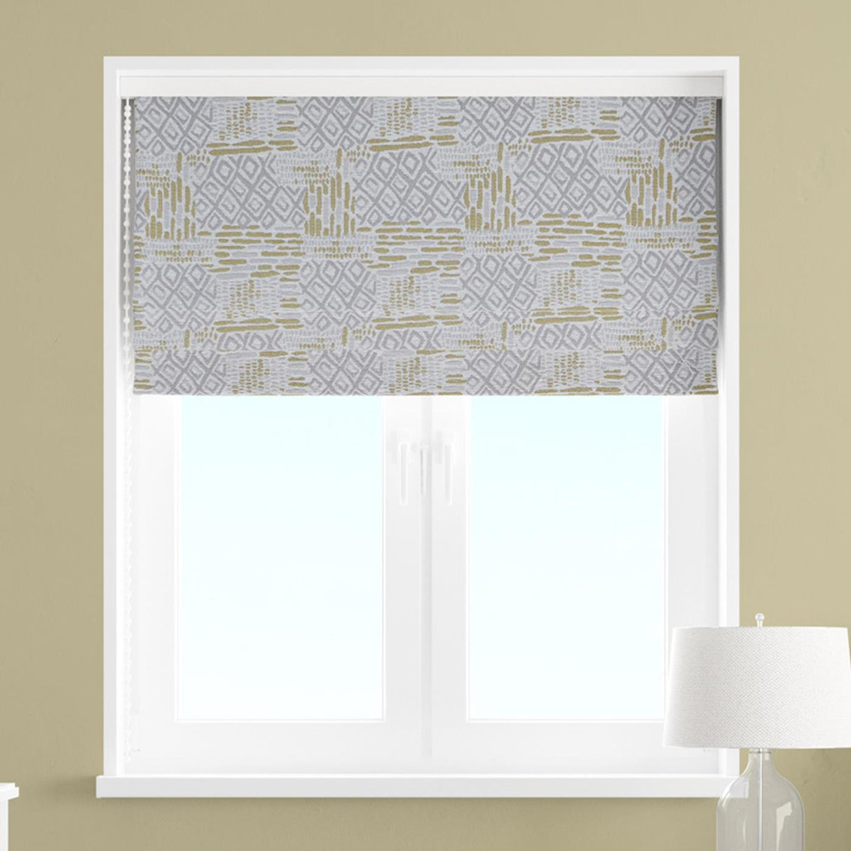Torsa Ochre Made to Measure Roman Blind by Style Furnishings
