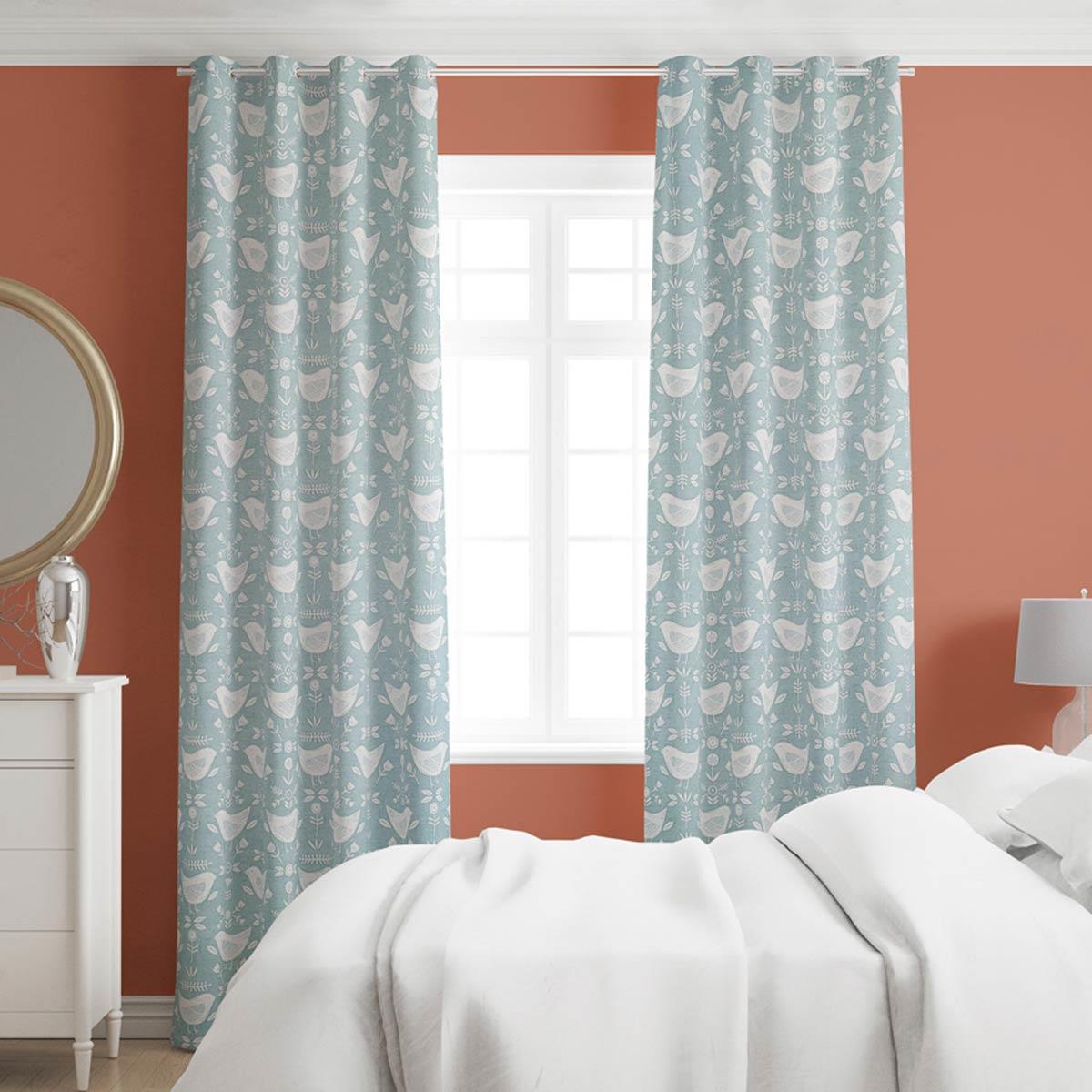 Narvik Seafoam Made To Measure Curtains by Style Furnishings