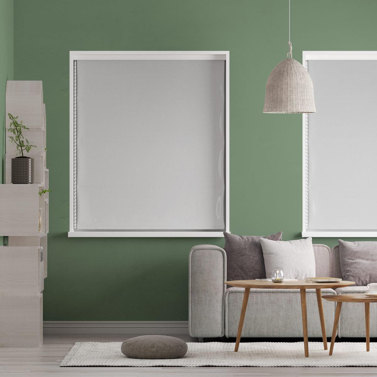 Panama Silver Made To Measure Roman Blind by Style Furnishings