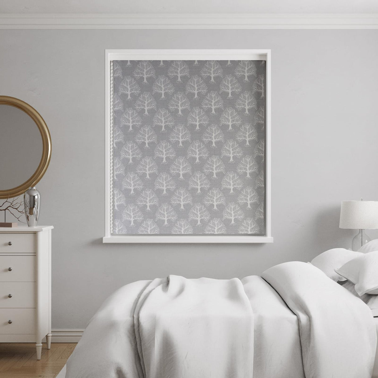 Great Oak Dove Made To Measure Roman Blind by Style Furnishings