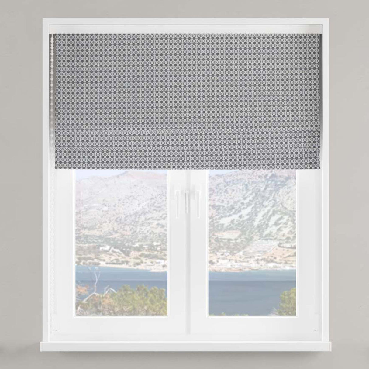 Limoges Grey Made To Measure Roman Blind by Style Furnishings