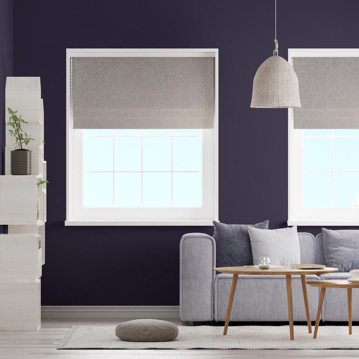 Arla Natural Made To Measure Roman Blind by Style Furnishings