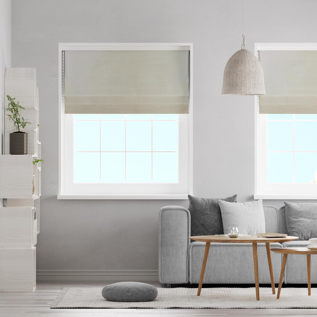 Stronsay Natural Made to Measure Roman Blind by Style Furnishings