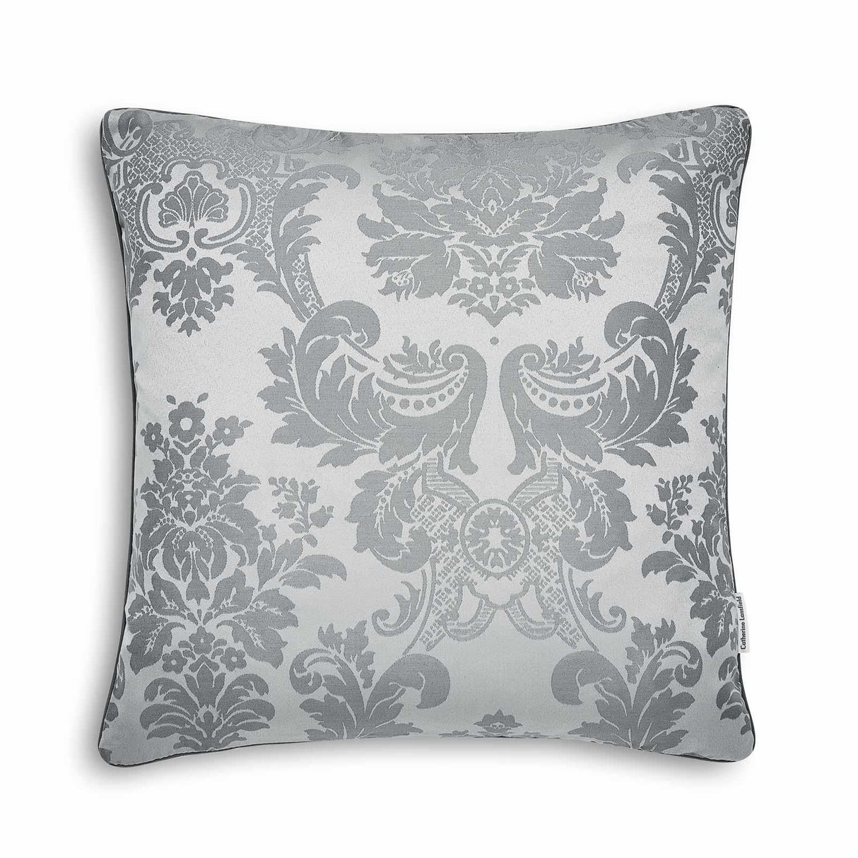 Catherine Lansfield Damask Jacquard Filled Cushion 43cm x 43cm 8