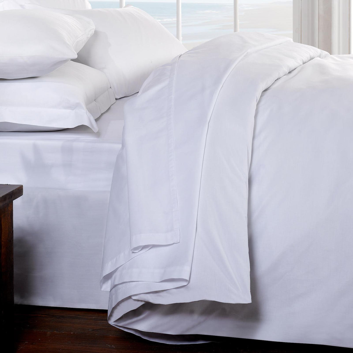 400 Thread Count White Flat Sheet by Rapport Home