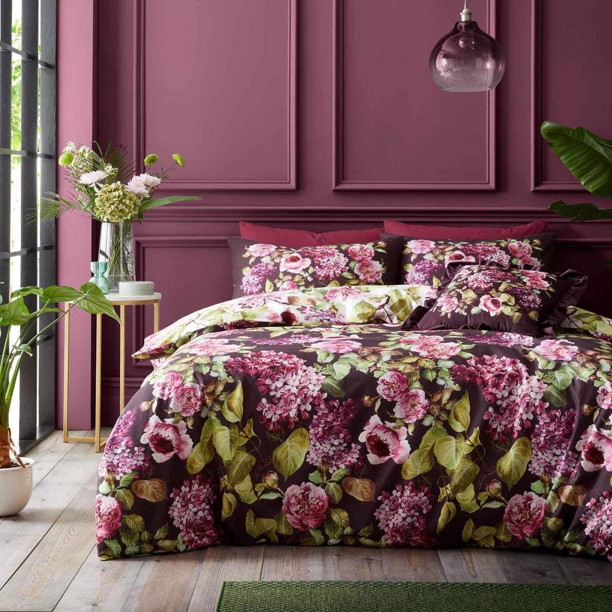 RHS Pia Floral Cotton Duvet Cover Set