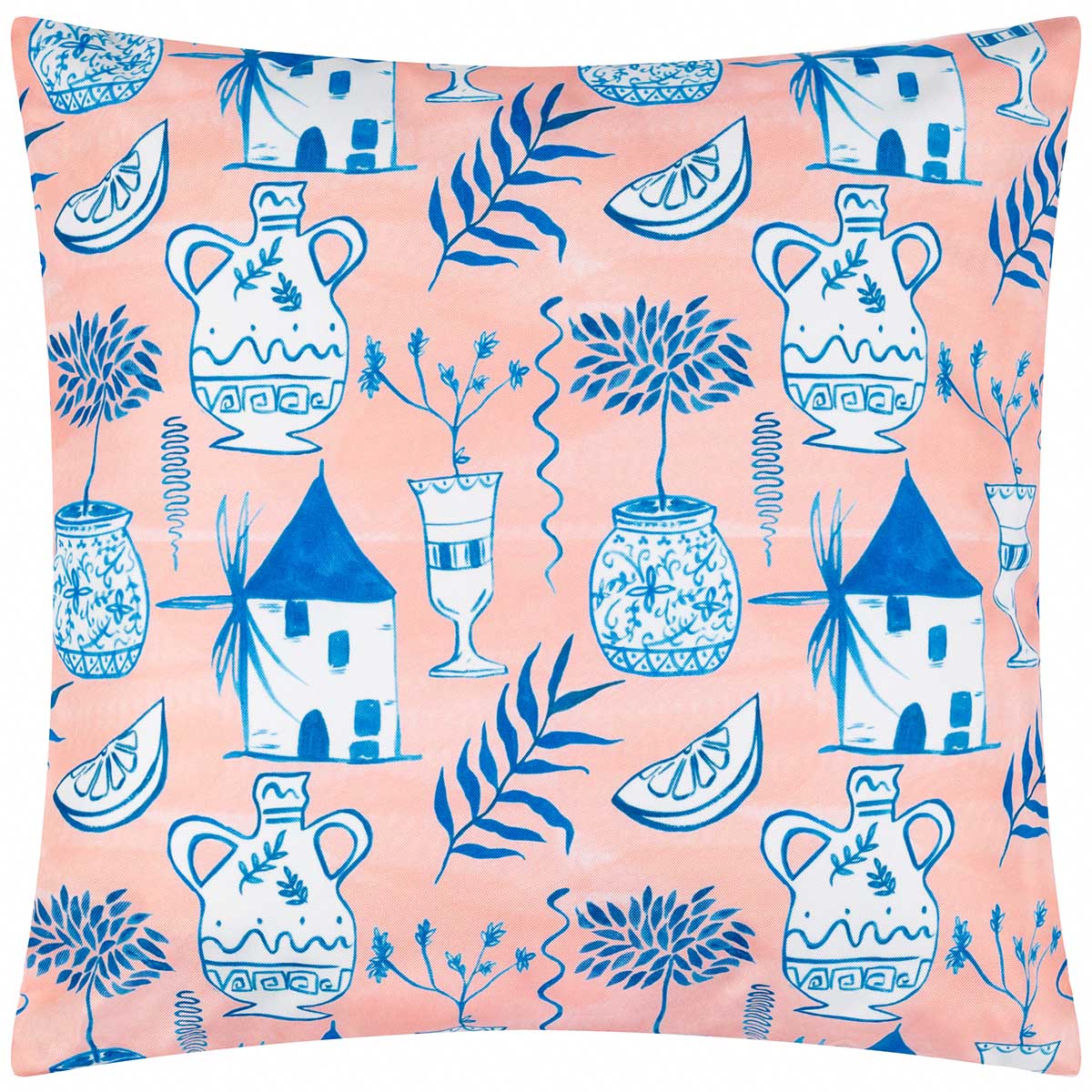 Aegina Outdoor Cushion Cover / Filled Cushion 18" x 18" (45cm x 45cm) by furn. 3