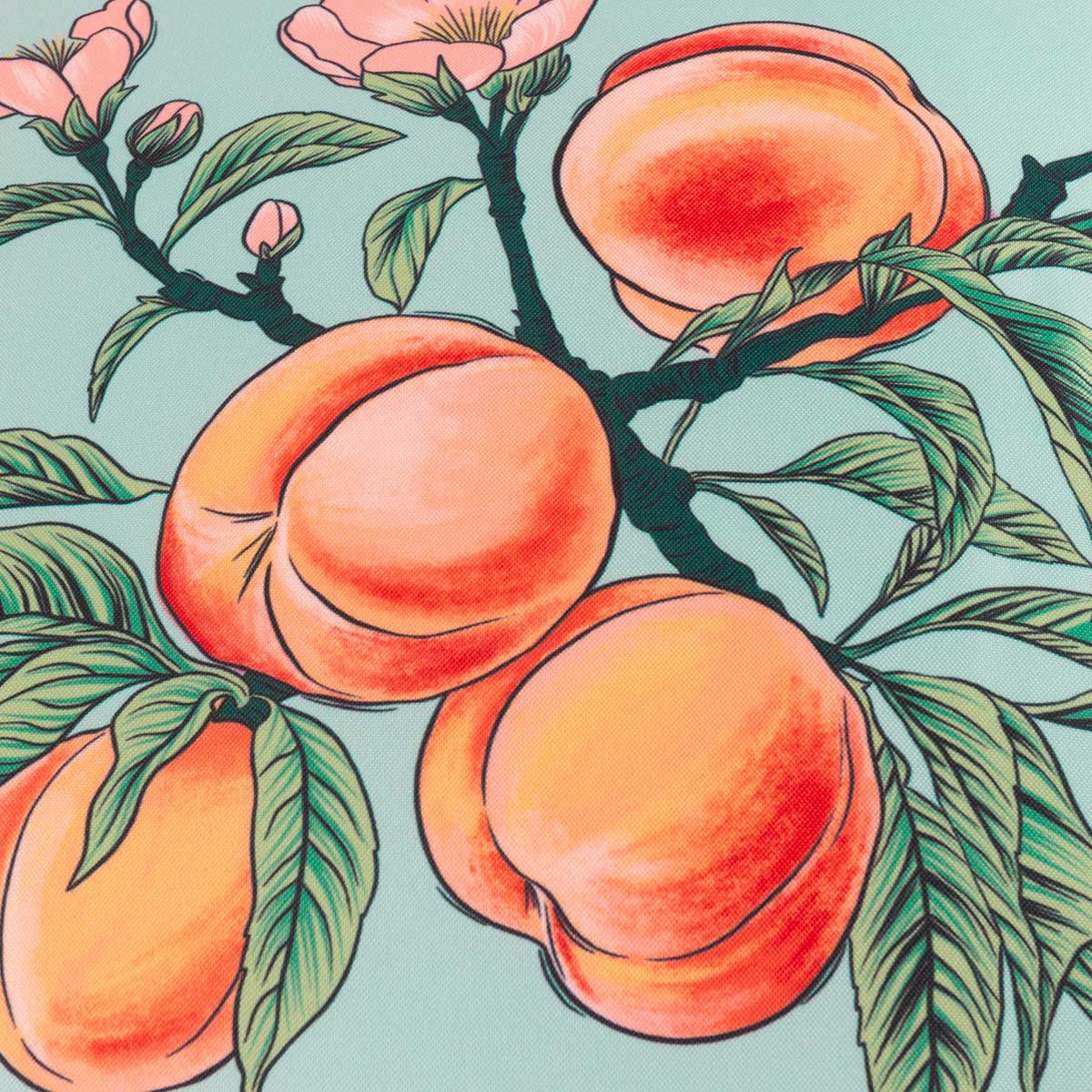 Anemone Peaches Outdoor Cushion Cover / Filled Cushion 18" x 18" (45cm x 45cm) by furn. 5
