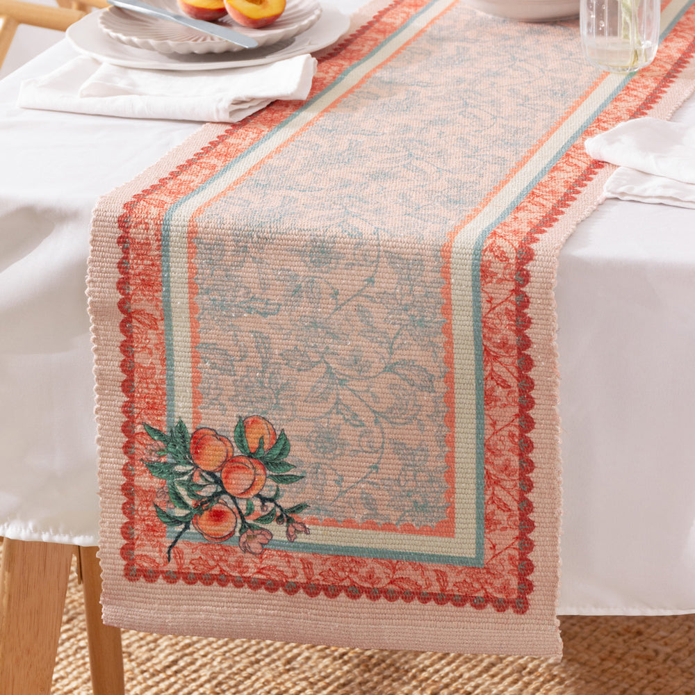 Anemone Peaches Table Runner