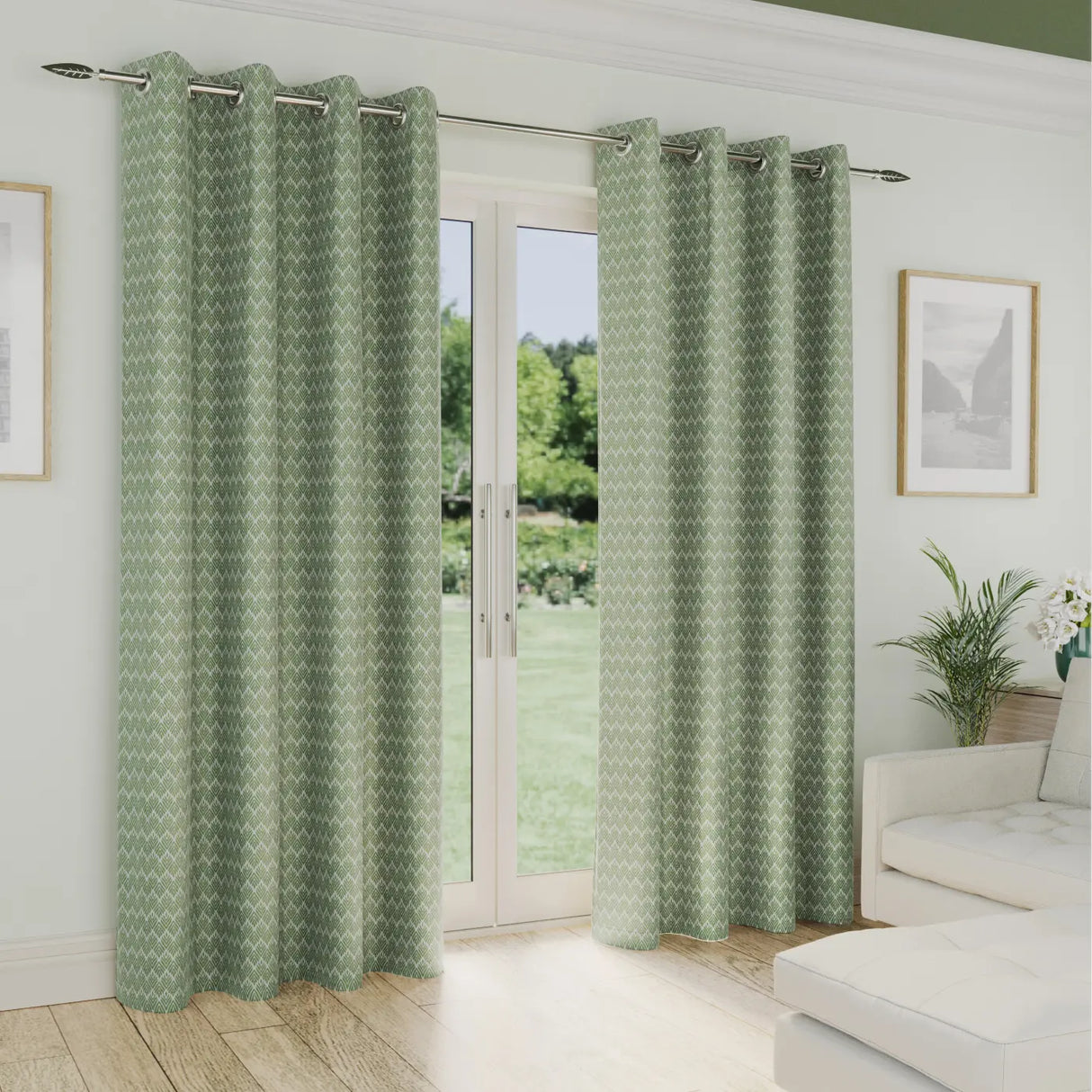 Aspen Lined Eyelet Curtains by Enhanced Living