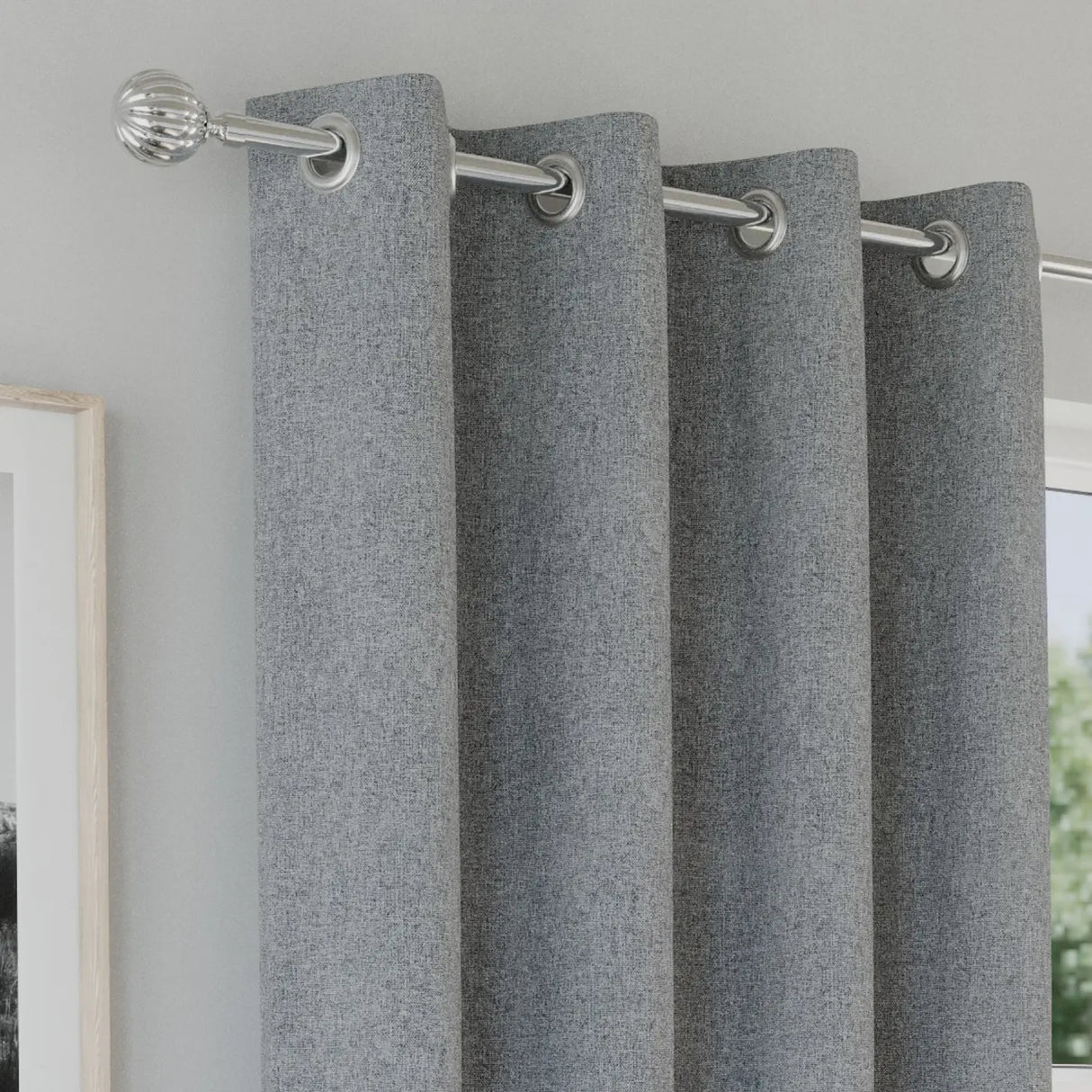 Austin Lined Blackout Eyelet Curtains by Enhanced Living