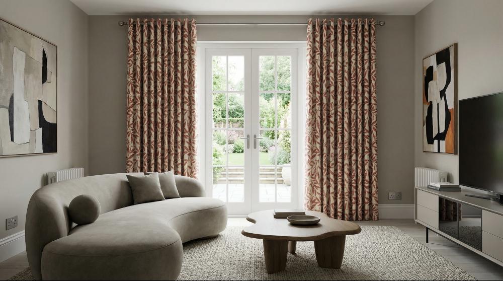 Abele Made to Measure Curtains Terracotta