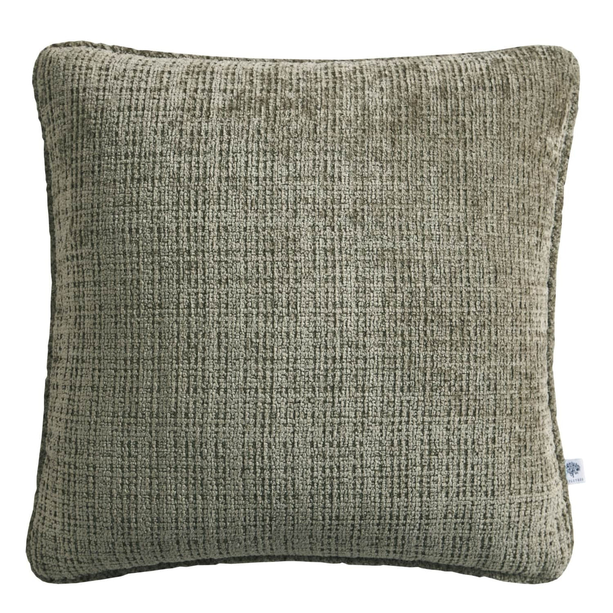 Alba Chenille Cushion Cover 43cm x 43cm (17") - Green - Alba Cushion In Green 43 X 43Cm 2