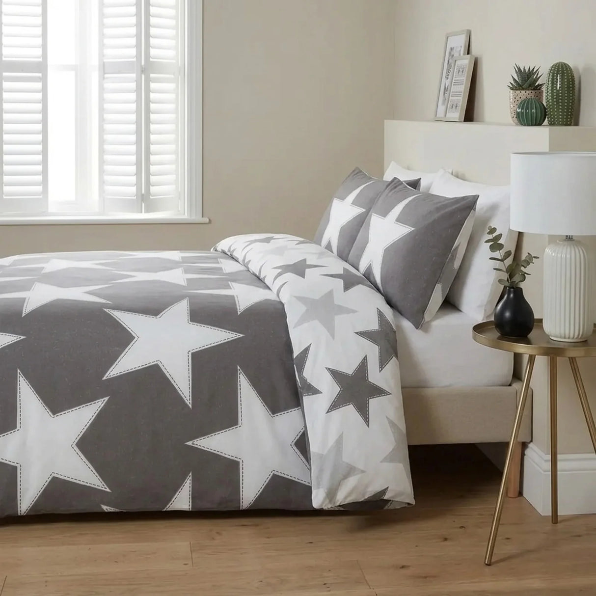 All Stars Grey Duvet Cover Bedding Set-3