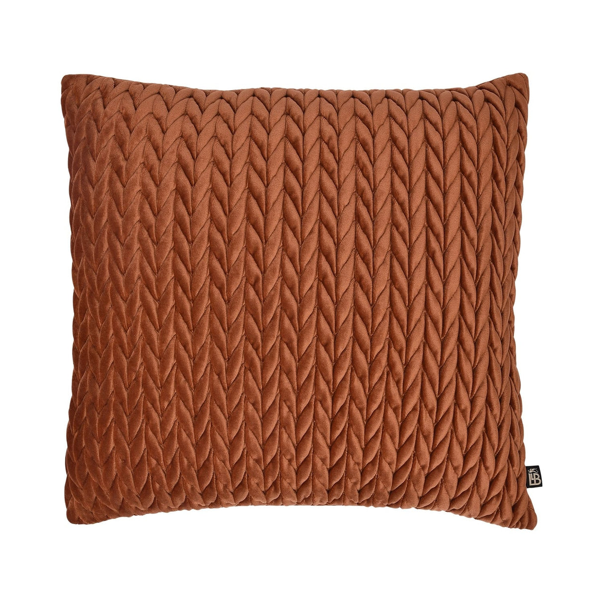 Laurence Llewelyn-Bowen Amory Velvet Cushion Cover 43cm x 43cm - Bronze - Amory Cushion In Bronze 43 X 43Cm 2