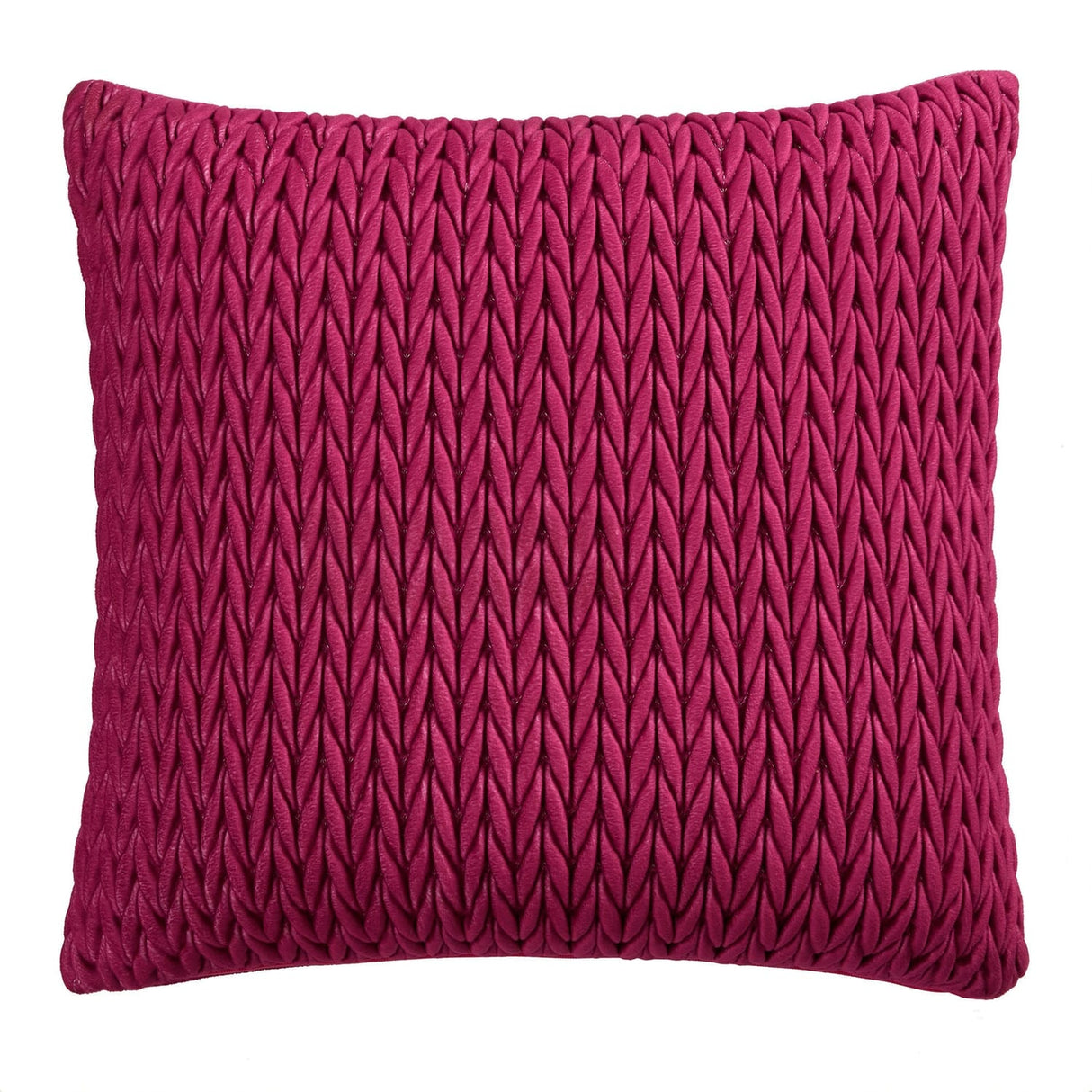Laurence Llewelyn-Bowen Amory Velvet Cushion Cover 43cm x 43cm - Fuchsia - Amory Cushion In Fuchsia 43 X 43Cm 2