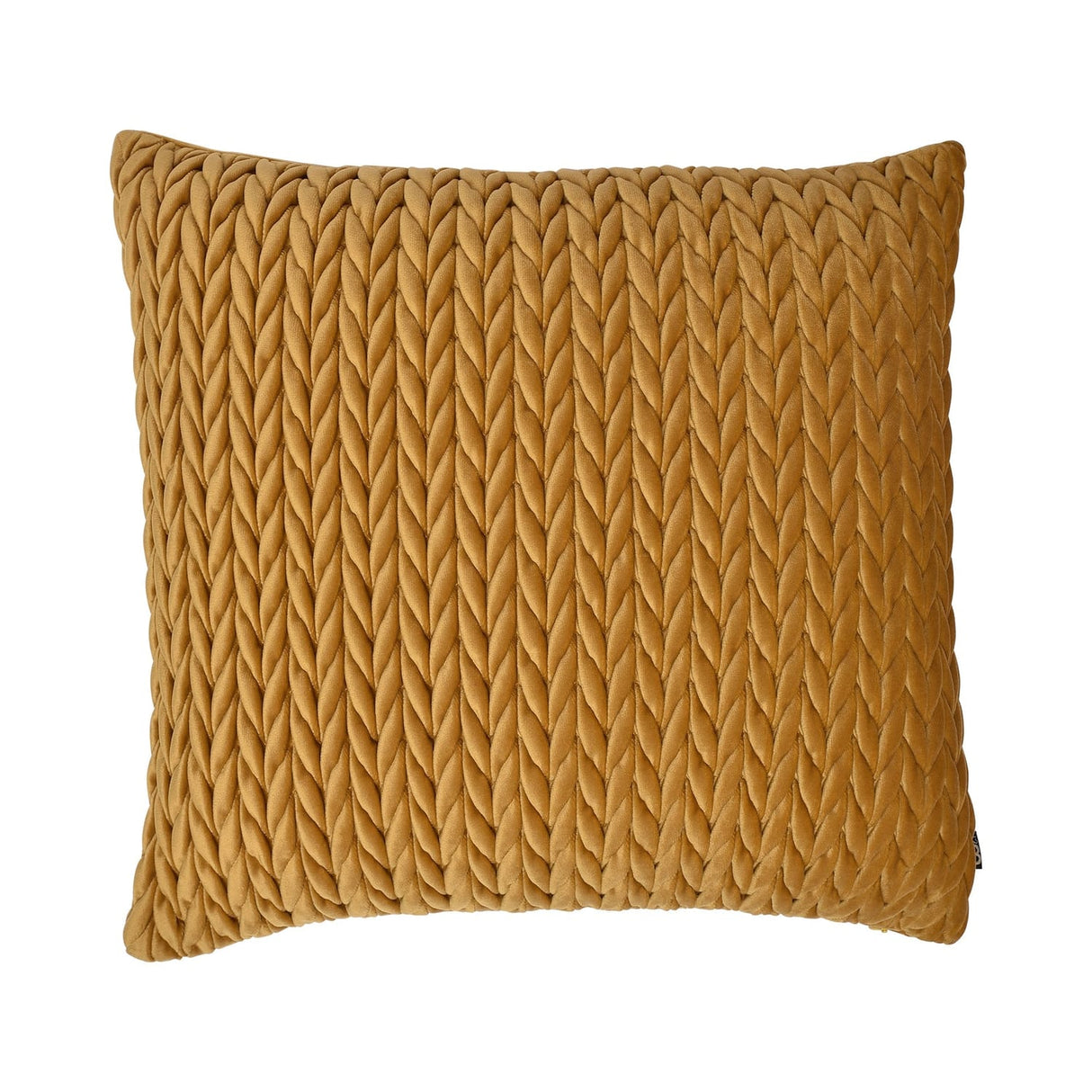 Laurence Llewelyn-Bowen Amory Velvet Cushion Cover 43cm x 43cm - Gold - Amory Cushion In Gold 43 X 43Cm 2