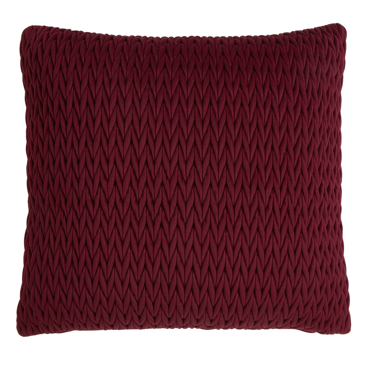 Laurence Llewelyn-Bowen Amory Velvet Cushion Cover 43cm x 43cm - Wine - Amory Cushion In Wine 43 X 43Cm 2