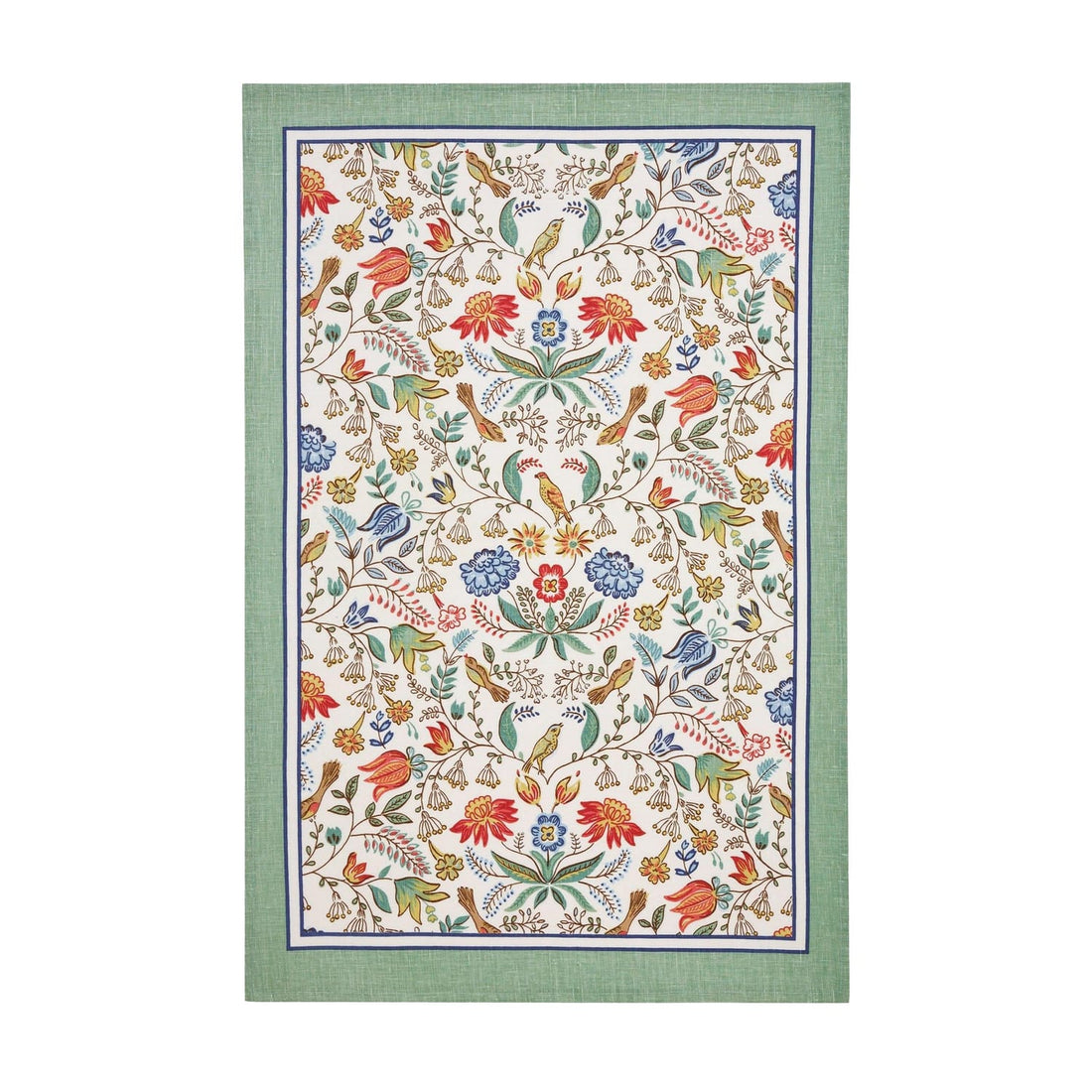 Ulster Weavers Arts & Crafts Green Floral 100% Cotton Tea Towel