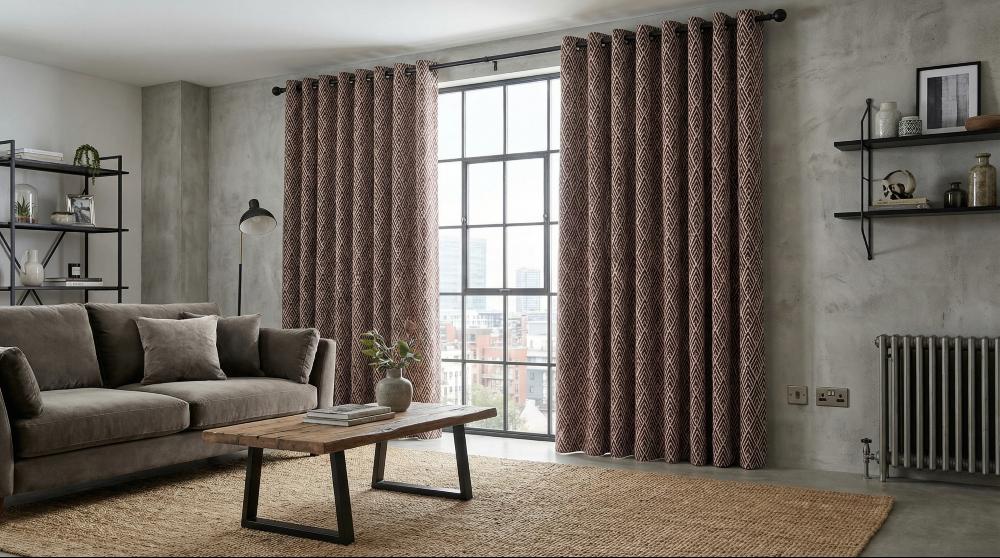 Asana Made to Measure Curtains Wine
