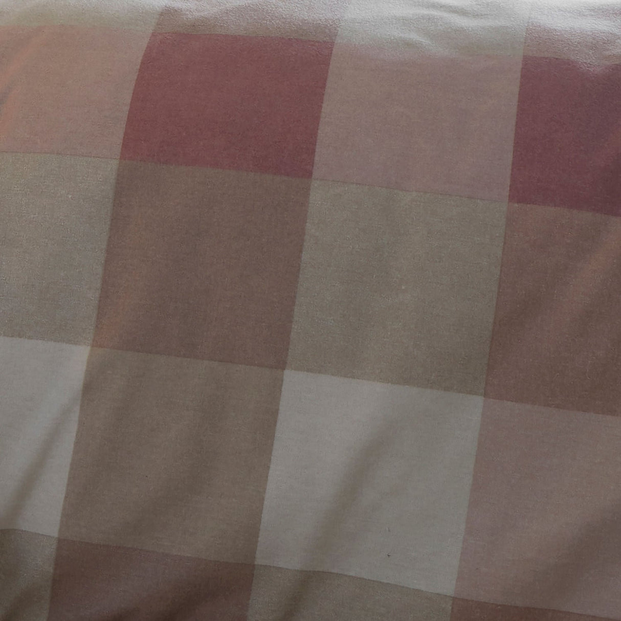 Ashford Check Cosy Flannelette Duvet Cover Set - Natural - Ashford Check Duvet Cover Set In Natural 3