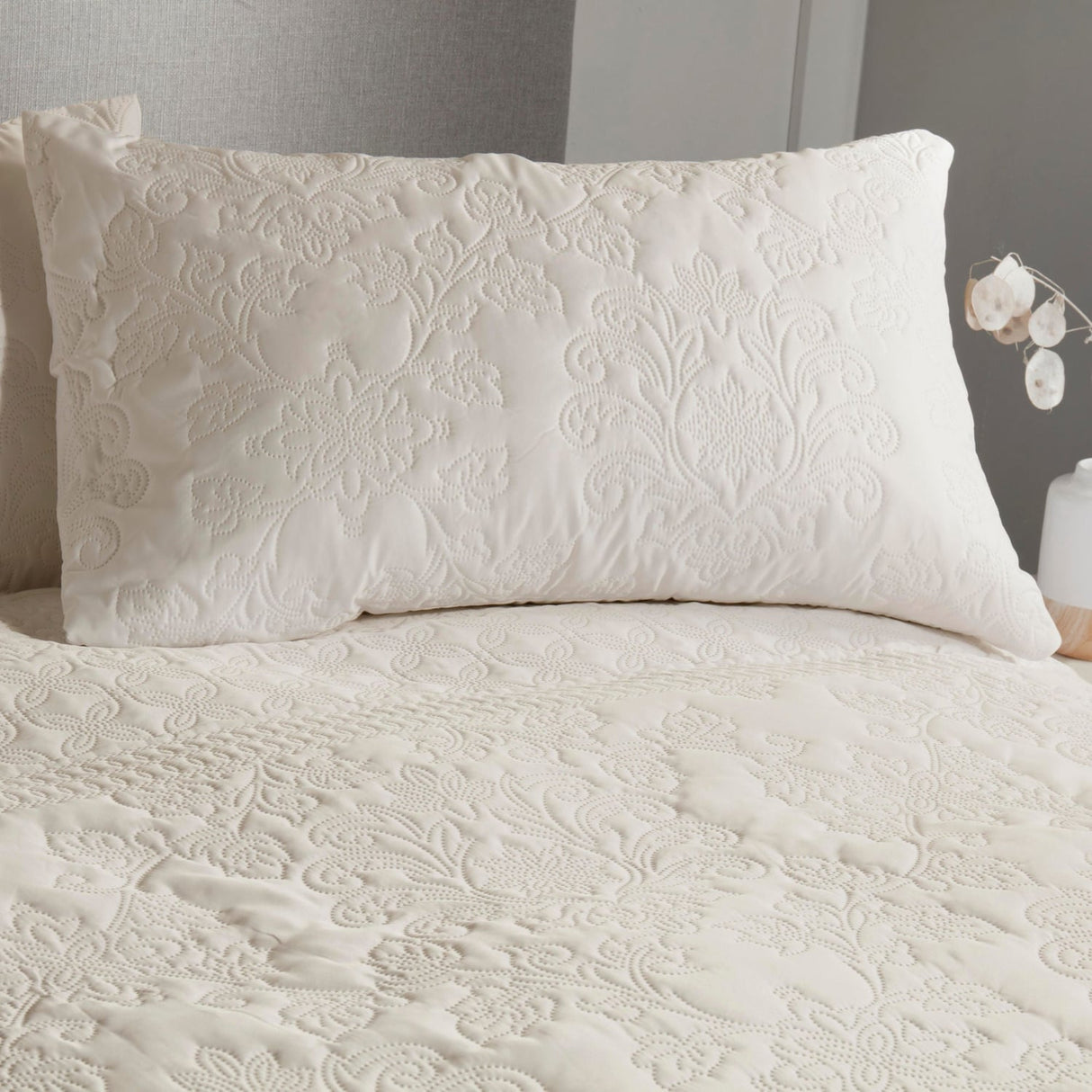 Avery Stripe Beige Microfibre Duvet Cover Set - Natural - Avery Stripe Duvet Cover Set In Natural 2