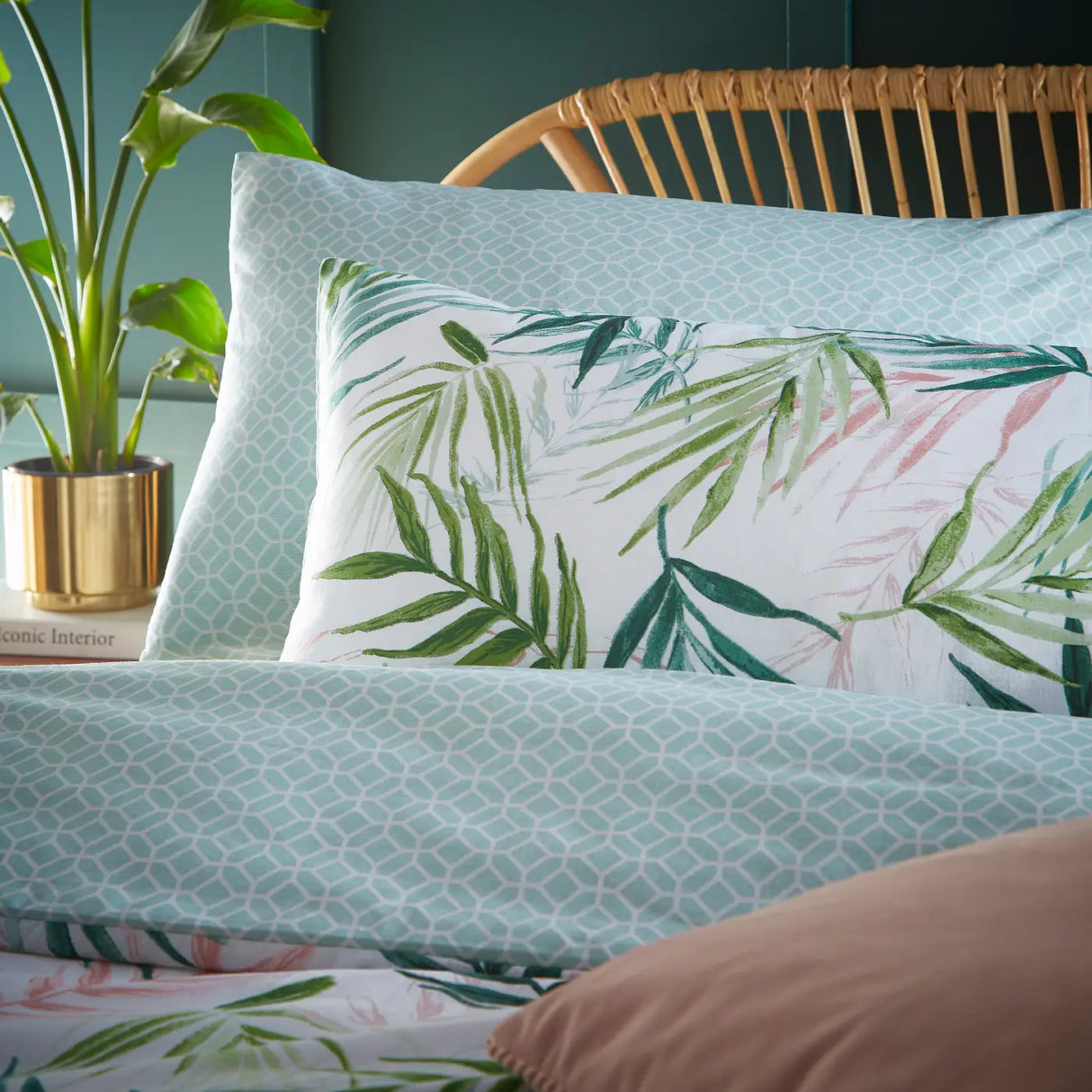 Bali Palm Duvet Cover Set by furn.