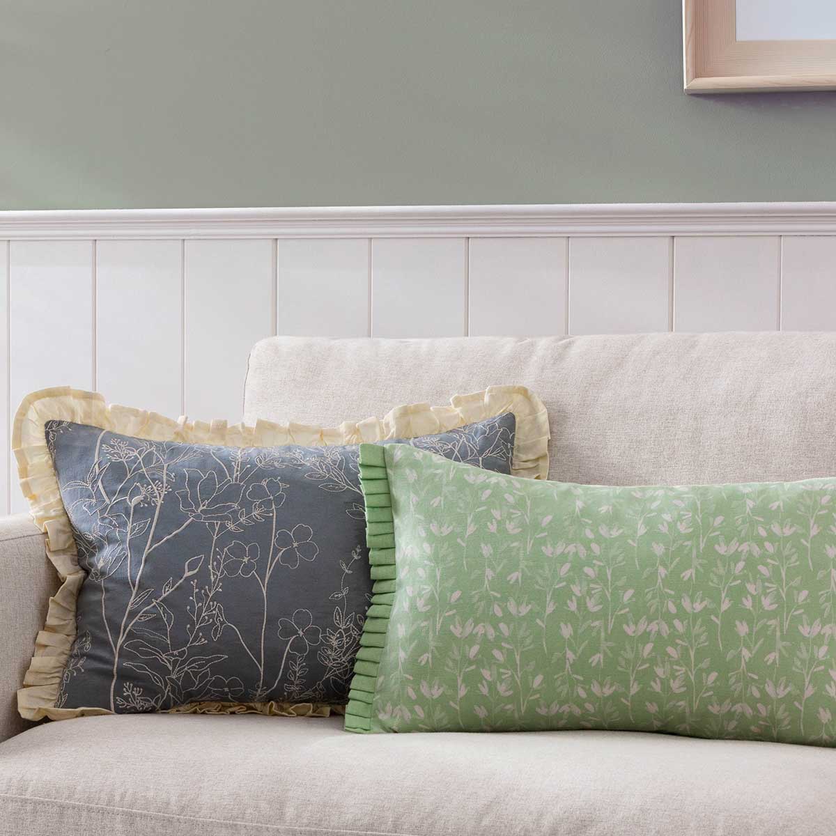 Belle Cushion Cover / Filled Cushion 12" x 20" (30cm x 50cm) by Wylder Nature 2
