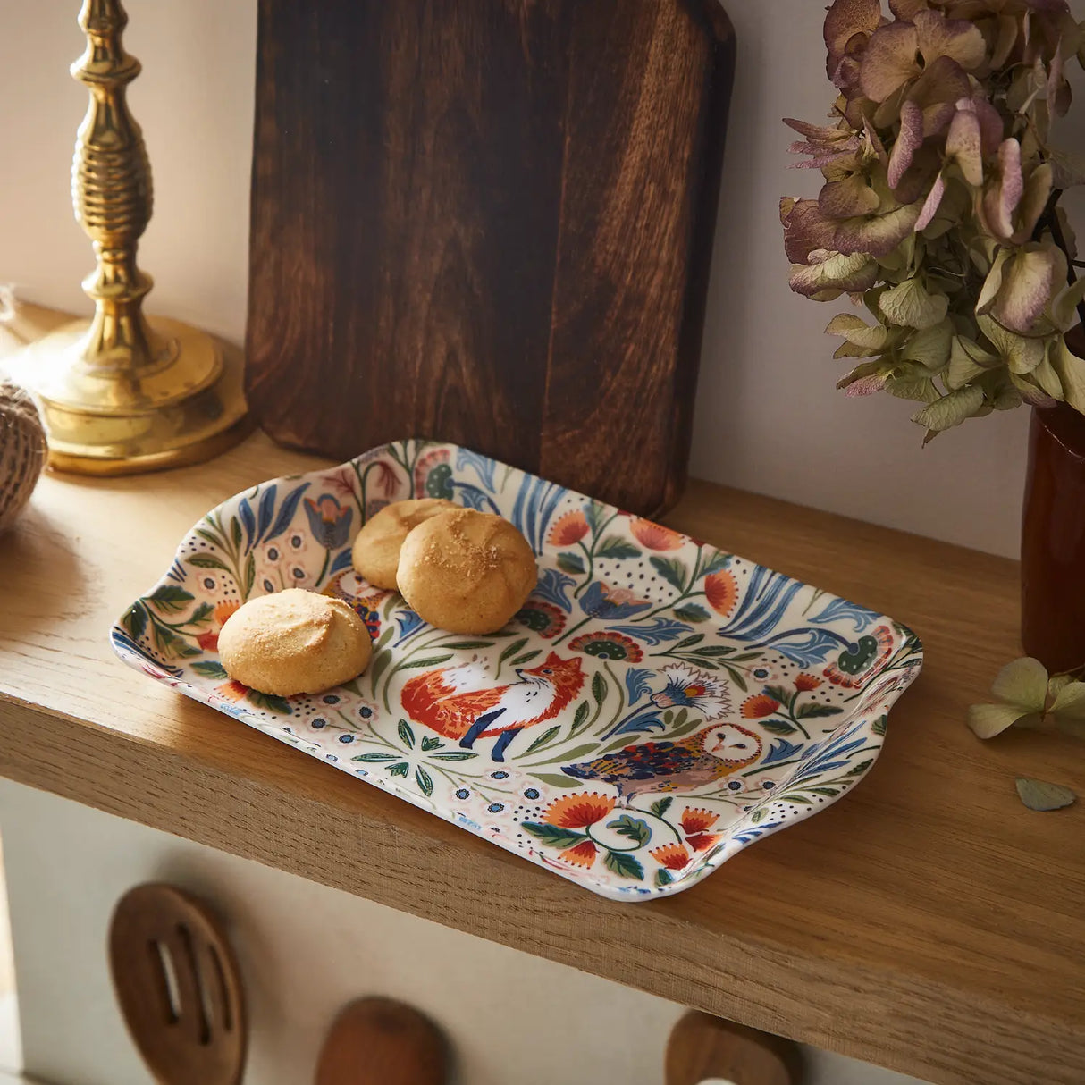 Ulster Weavers Blackthorn Floral Cotton Textiles Tray