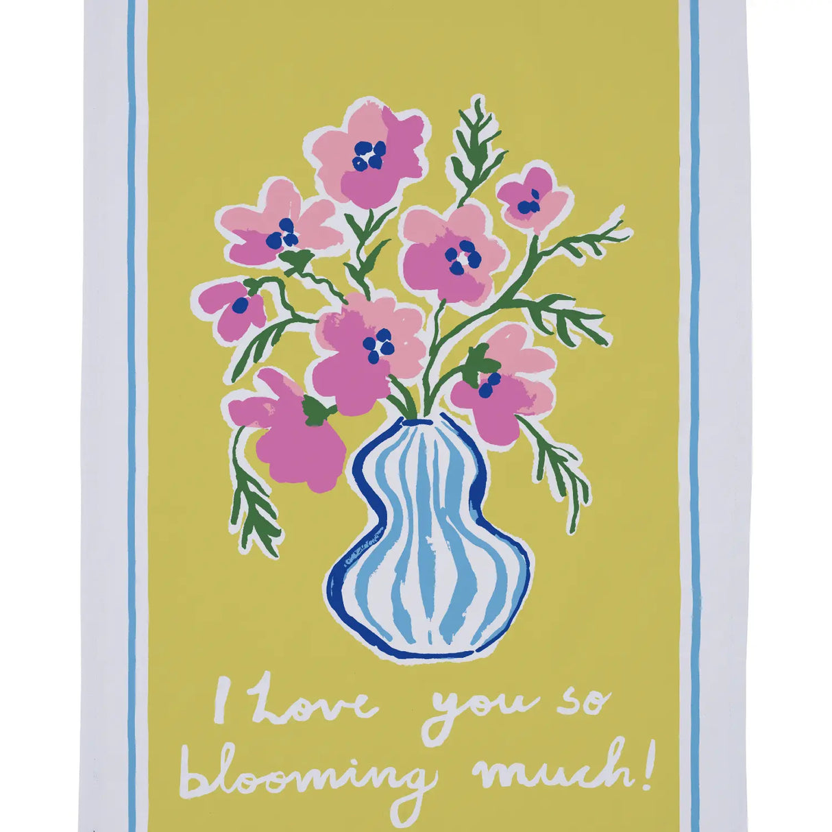 Blooming Much Cotton Tea Towel by Ulster Weavers